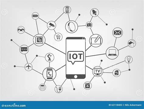 Internet Of Things (IOT) Concept Of Connected Devices With Smart Phone Stock Vector - Image ...