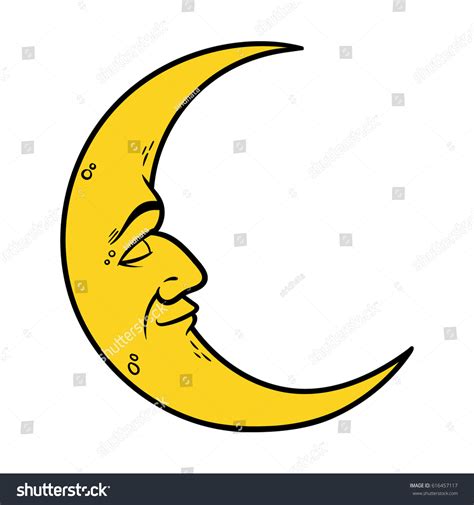 517 Crescent Man Moon Drawing Images, Stock Photos & Vectors | Shutterstock