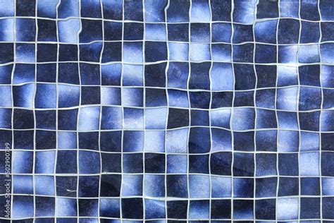 blue mosaic tile in swimming pool Stock Photo | Adobe Stock