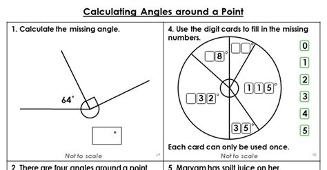 39 angles around a point worksheet - Worksheet Works