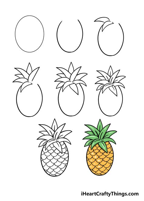 Top more than 150 pineapple drawing images latest - vietkidsiq.edu.vn