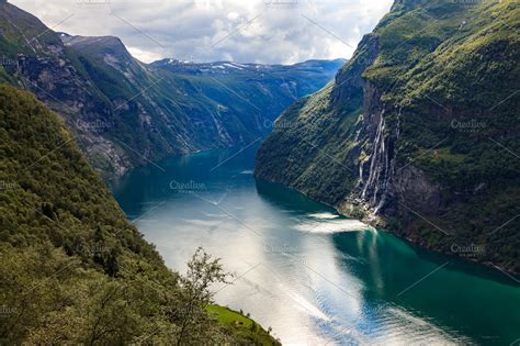 Seven Sisters Waterfall Over The Geiranger ~ Nature Photos ~ Creative ...