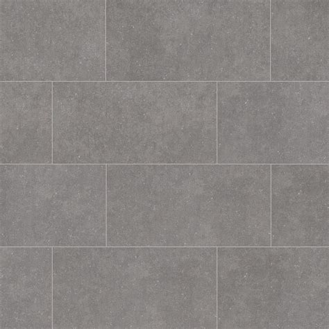 Style Selections Mitte Gray 12-in X 24-in Porcelain Floor And Wall Tile (Common: 12-in X 24-in ...