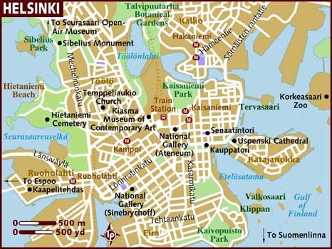 Helsinki Map - Finland