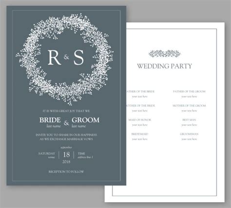 Wedding Invitations Templates, Print Wedding Invites | Wedding ...