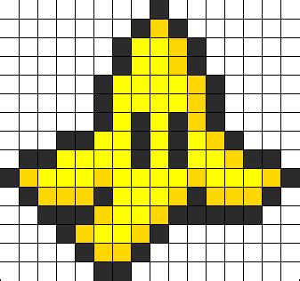 Mario Banana Peel Perler Bead Pattern | Bead Sprites | Misc Fuse Bead Patterns