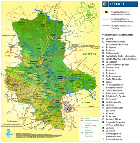 Large detailed map of Saxony-Anhalt - Ontheworldmap.com