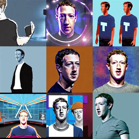 Mark Zuckerberg in the metaverse, digital art | Stable Diffusion