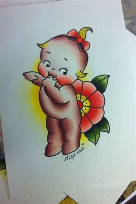 Pin by Cristina on Tattoos I want | Kewpie tattoo, Doll tattoo, Baby ...