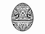 Pysanky Art To Color  Coloring Page sketch template