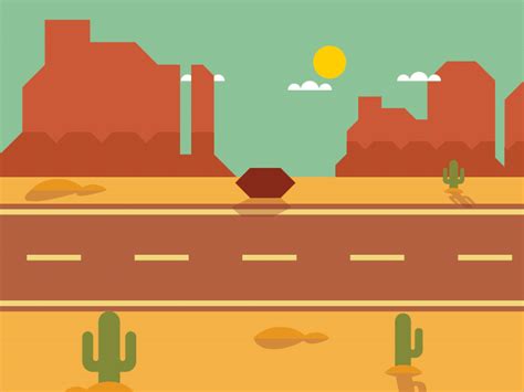 Desert Road by Filip Sliško on Dribbble