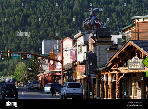 Downtown Jackson Hole, Wyoming Stock Photo - Alamy