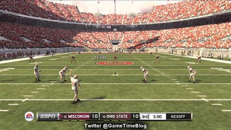 NCAA Football 13 Gameplay w/Commentary: Ohio State vs. Wisconsin (Xbox ...