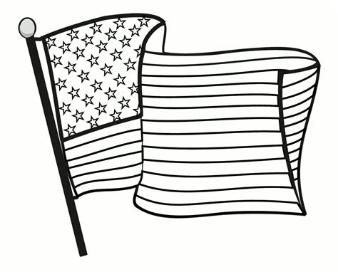 Free American Flag Clip Art Black And White, Download Free American Flag Clip Art Black And ...