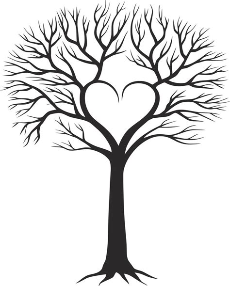 a heart shaped tree with no leaves