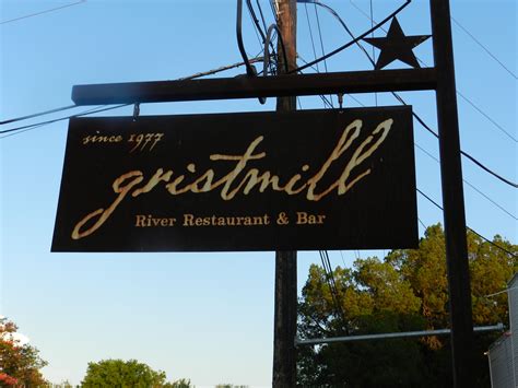 Gristmill Restaurant in Gruene Texas some of the best food in Texas and sits over the Guadeloupe ...