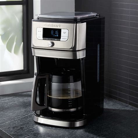 Cuisinart Burr Grind & Brew 12-Cup Coffee Maker Machine + Reviews | Crate & Barrel