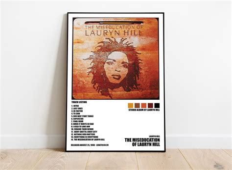 Lauryn Hill The Miseducation of Lauryn Hill Poster Album | Etsy