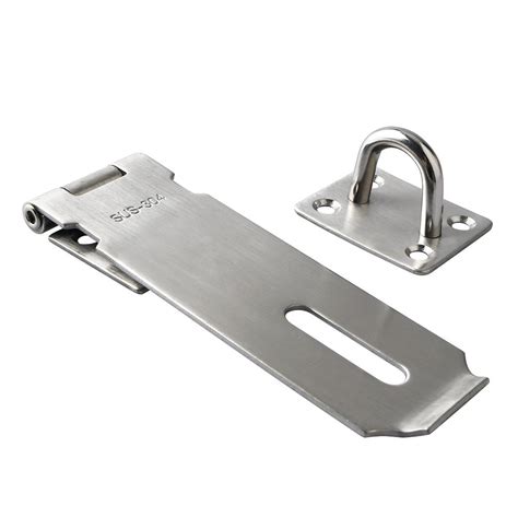 Alise MS9-5B Padlock Hasp Door Clasp Gate Lock SUS 304 Stainless Steel | eBay