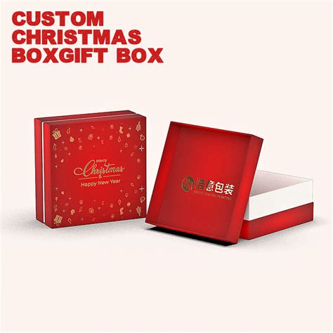 The Christmas Box Custom Shipping Boxes Packaging Gift Box Cardboard Cloths & Shoes Storage Box ...