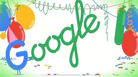 When is Google's Birthday? Doodle for Google's 18th Birthday - YouTube