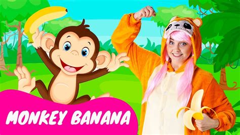 Monkey Banana Dance Challenge: Nursery Rhymes Song and Dance for Kids | Keiki Kids Songs - YouTube