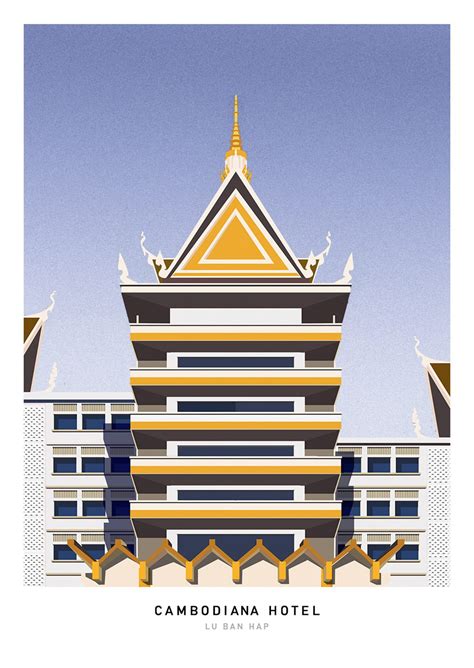 New Khmer Architecture: An illustration project depicts the unique Cambodian modern architecture ...