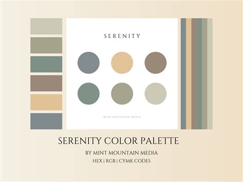 Serenity Color Palette Brand Palette Small Business Branding Wedding Colors Paint Colors Logo ...