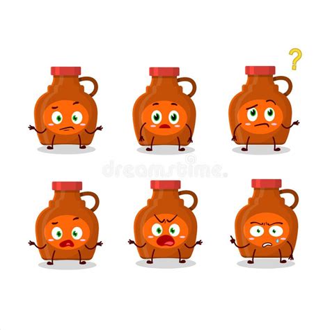 Cartoon Character of Maple Syrup with What Expression Stock Vector - Illustration of growled ...