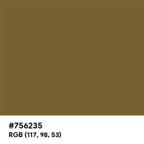 #756235 color name is Coyote Brown