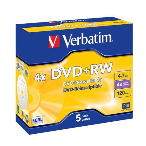 DVD+RW Matt Silver | DVD+RW 4x Matt Silver | Verbatim Online Shop