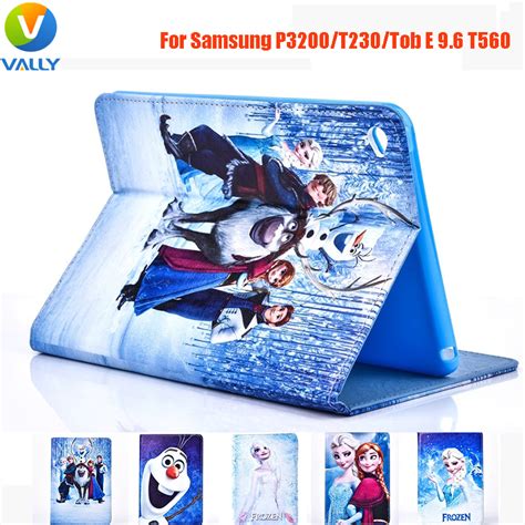 Frozen-Paint PU Cover Case for Samsung P3200 / GALAXY Tab 4 T230 ...