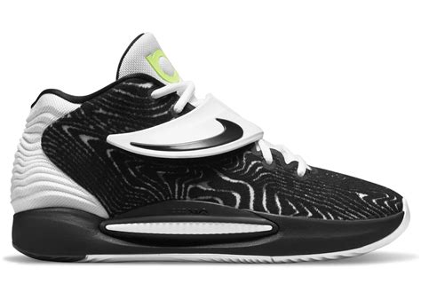 Nike KD 14 TB Black White Volt Men's - DA7850-001 - US