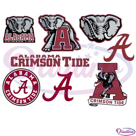 Alabama Crimson Tide Bundle NCAA Svg, Alabama Crimson Tide Logo