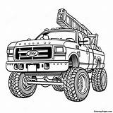 Lifted Ford Truck Coloring Page  Pagescom sketch template