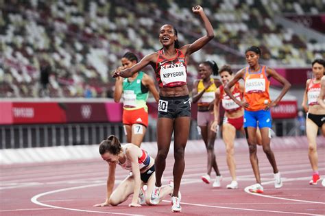 Faith Kipyegon of Kenya wins the 1,500 meters. - The New York Times