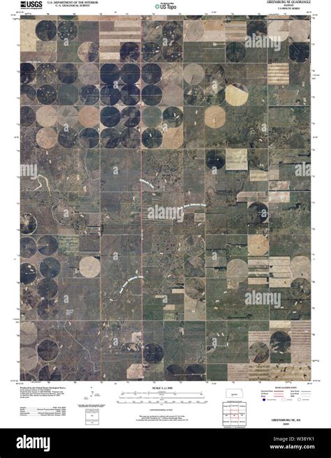 Greensburg kansas map Cut Out Stock Images & Pictures - Alamy