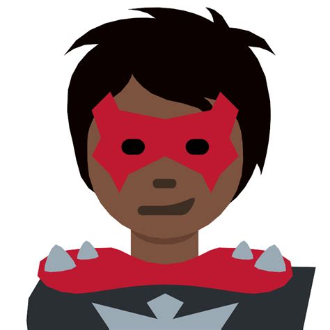 Supervillain Dark Skin Tone Vector SVG Icon - SVG Repo