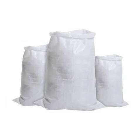 White Plain PP Sack Bag at Rs 12/piece | Pp Woven Sack Bags in Morbi ...