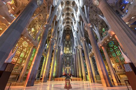 La Sagrada Familia, Barcelona, and it's magical architechture inside ...