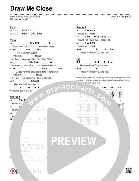 Draw Me Close To You Chords - Sheet and Chords Collection