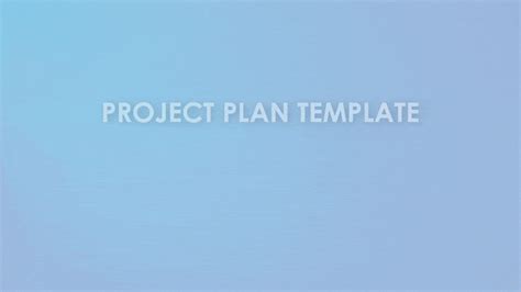 Project Plan Presentation Template