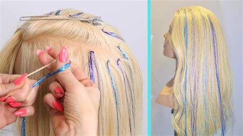 Simple Way To Do Hair Tinsel! - YouTube