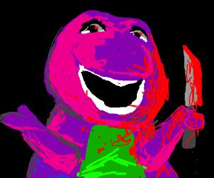 Barney the Dinosaur Axe Murderer - Drawception