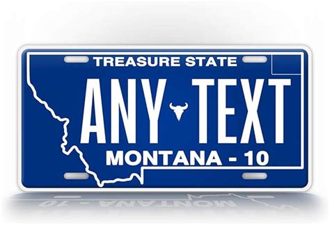 Amazon.com: SignsAndTagsOnline Custom Montana State License Plate MT ...