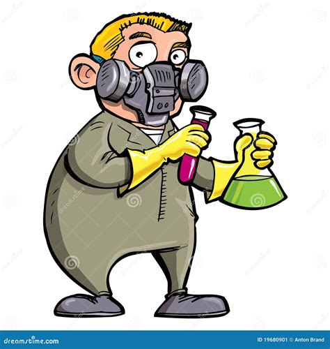 Cartoon Scientist Shivering In Fear Vector Illustration Stock Photography | CartoonDealer.com ...