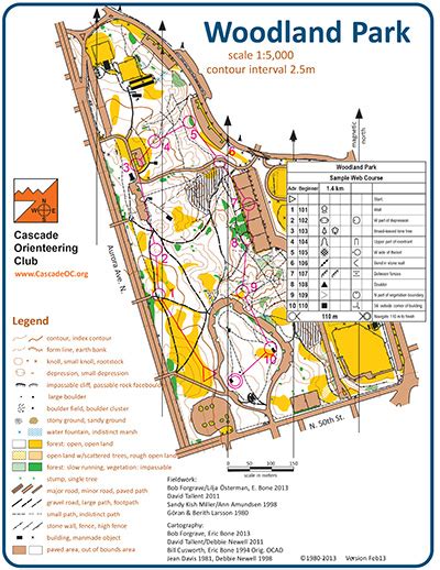 Woodland Park - Cascade Orienteering Cascade Orienteering