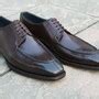 Dark Brown Leather Handmade Men Oxford Dress Shoes on Storenvy