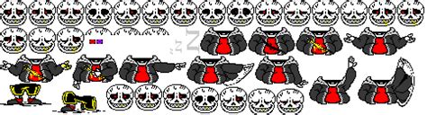 Underfell Sans Sprite Sheet | Pixel Art Maker