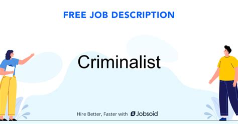 Criminalist Job Description - Jobsoid